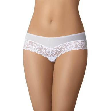 Figi koronkowe brazyliany Viki Teyli - biały