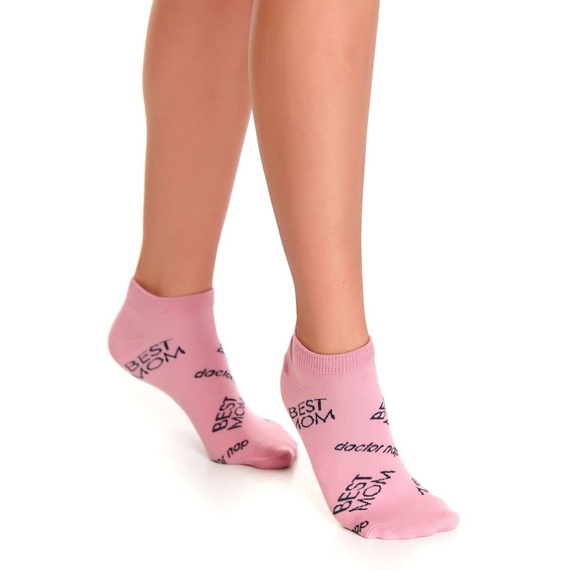 2201 Stopki damskie wzorzyste Doctor Nap - flamingo