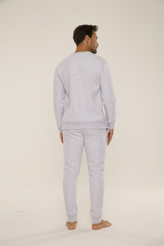 Bluza męska dresowa 813 Indigo Forex - jasny melanż