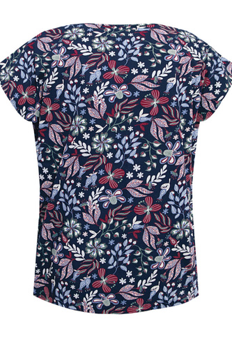 Margot Mix&Match Koszulka Piżamowa Druk Nipplex - granatowy