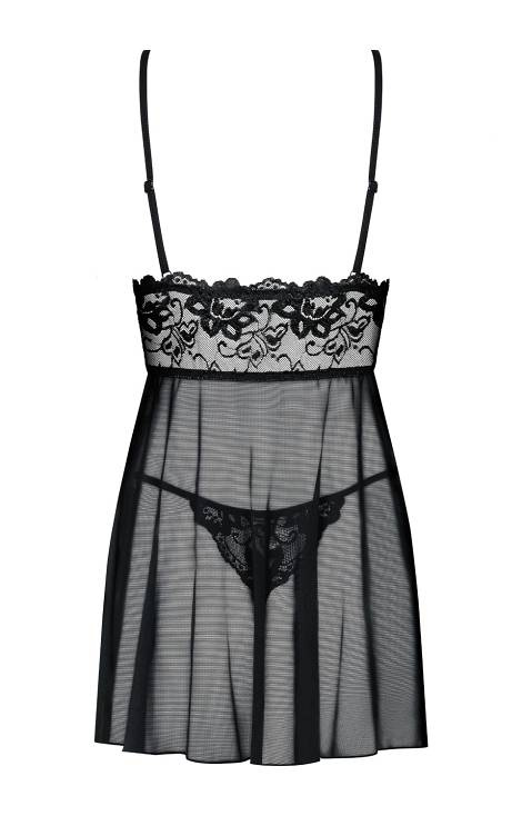 Idillia Babydoll Komplet Obsessive czarny