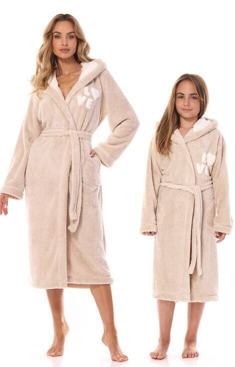 Szlafrok dziecięcy 2434 L&L angora
