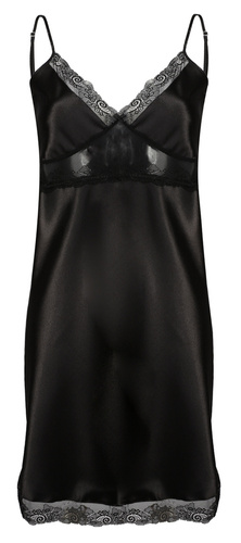 Ida Halka satynowa koszulka damska DKaren - czarna 