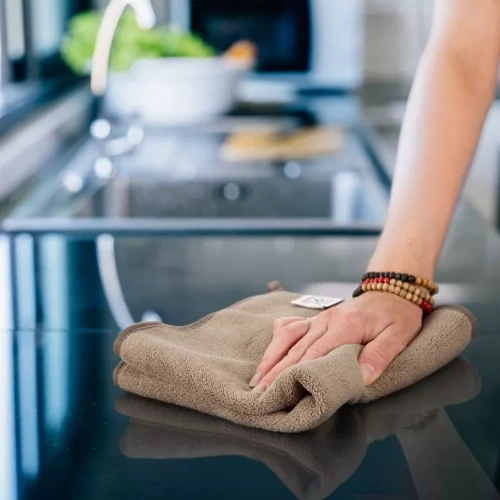 Ścierka kuchenna z mikrofibry Tala Design 91 brązowy