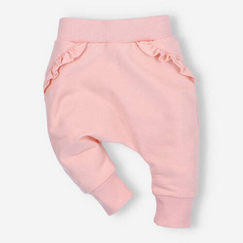 Spodnie dresowe z bawełny organicznej Sunny Nini różowy