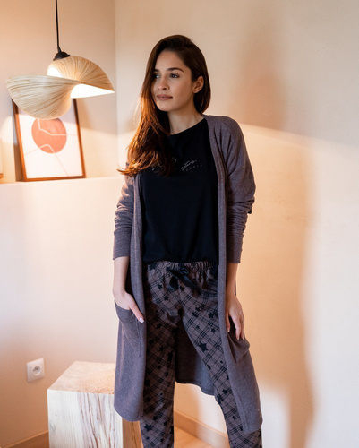 Sensis Piżama damska Reach For The Stars - czarny-brązowy