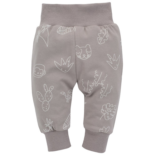 Legginsy niemowlęce Slow Life Pinokio - beż druk