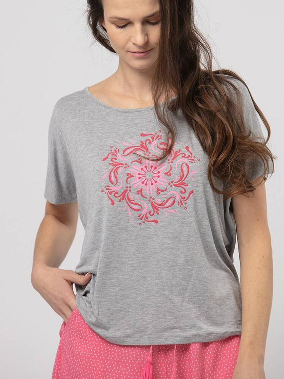 Piżama Damska LNS 562 Key szary