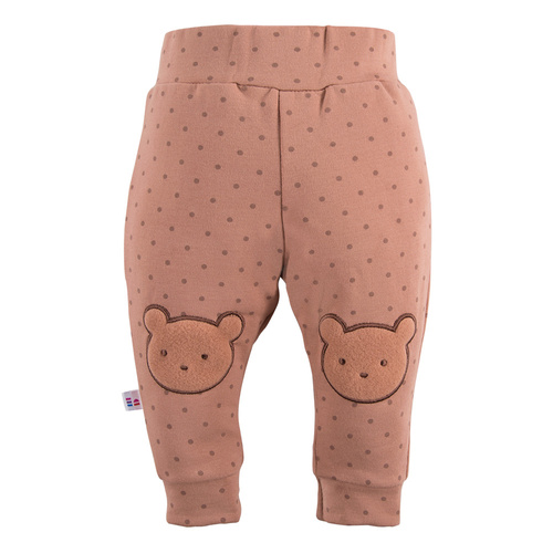 Spodnie niemowlęce Heart & Bears Eevi - różowe