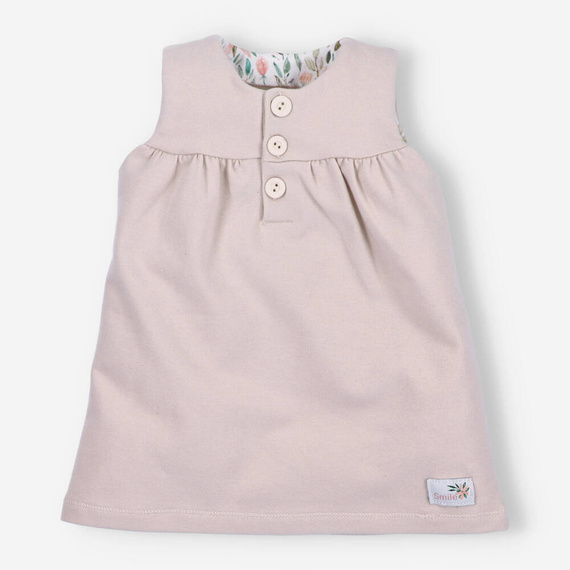 Sukienka z bawełny organicznej Pink Flowers Nini