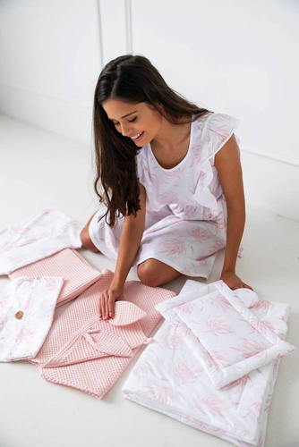 Pościel 2-elementy Margaret Komplet pościeli Sensis - biały-różowy