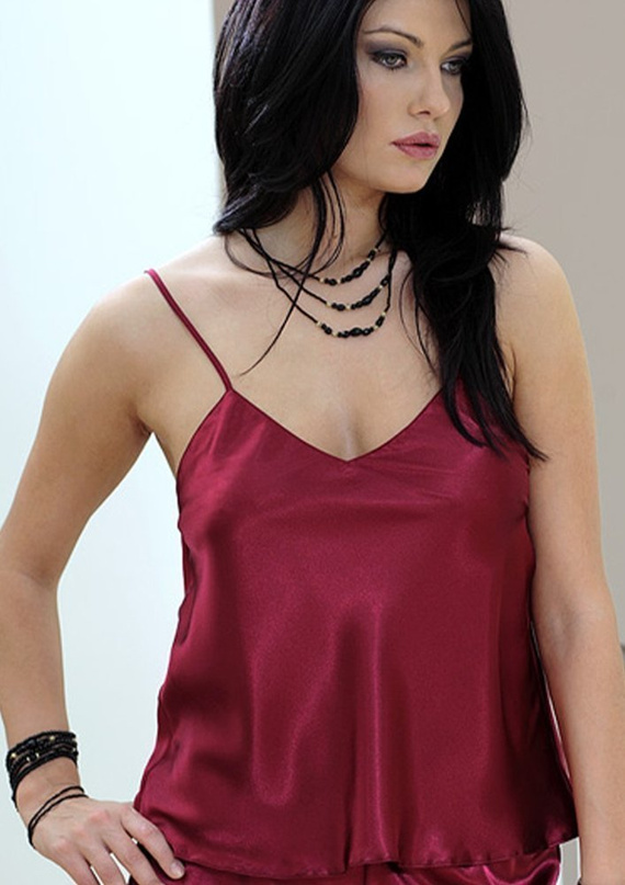 Top damski, wąskie ramiączko Karen DKaren - zielony