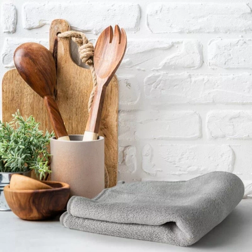 Ścierka kuchenna z mikrofibry Tala Design 91 srebrny