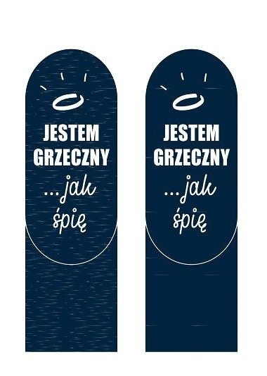 3124 Skarpety Życiowe Instrukcje ABS SOXO - "mam ochotę" błękitny melanż