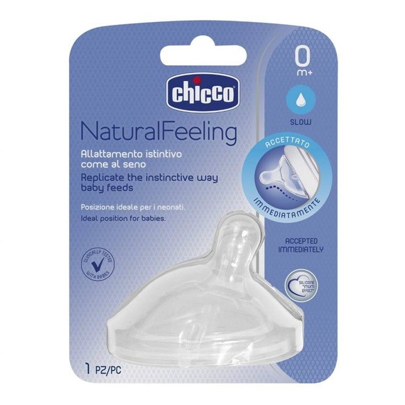 Smoczek Na Butelke NaturalFeeling Sil..0M+ Chicco