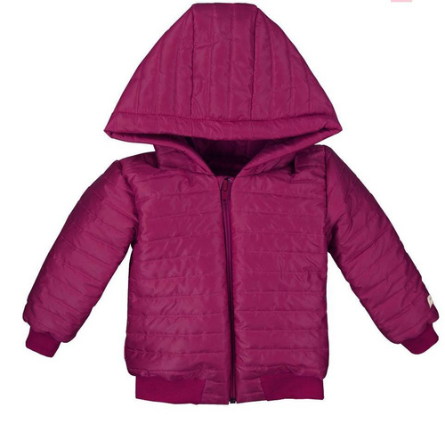 Kurtka "SIMPLY COMFY" z kapturem pikowana Ewa Klucze - bordo 