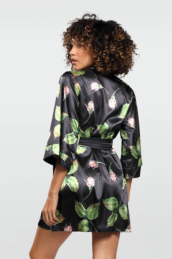 Podomka damska Flowers DKaren DK-P-czarny 008