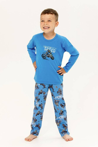 Piżama dla chłopca 3302,3303 Josh  Taro - niebieski