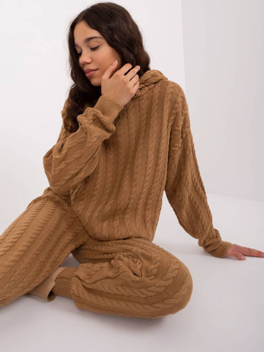 Komplet damski BA-KMPL-0281.31P - camelowy