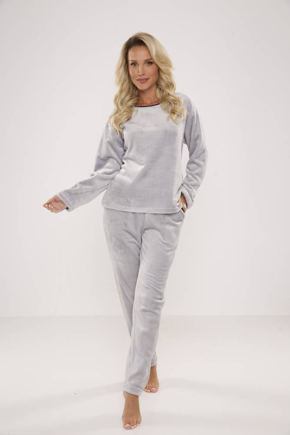Piżama damska 669 Soft De Lafense - szary