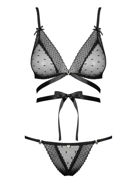 Komplet 2-częściowy Bowessa Obsessive czarny