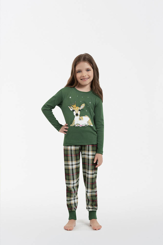 Piżama dla dziecka Zonda Italian Fashion - zielony/druk