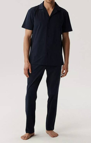 Piżama męska krótki rękaw BNMP-002 Atlantic-granatowa