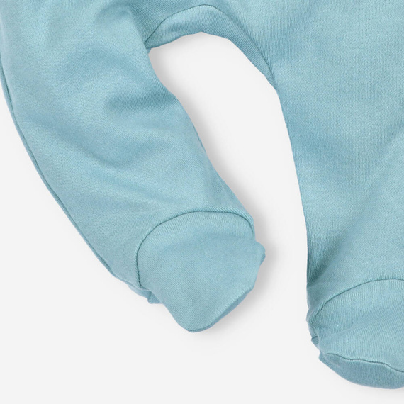 Półśpiochy z bawełny organicznej Giraffe Nini zielony