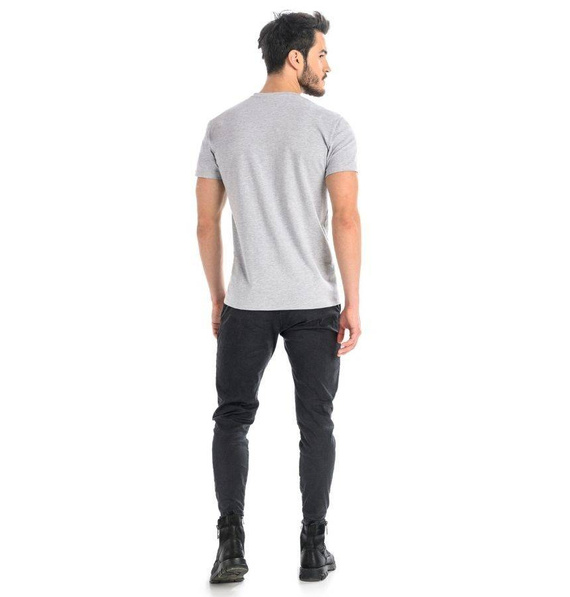 T-Shirt Męski Bawełniany Dany V- szary