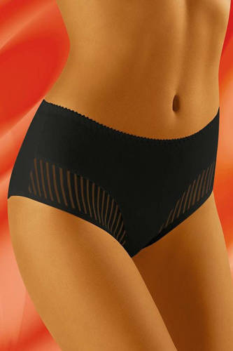 Figi damskie Eco-QI Wol-Bar - czarny