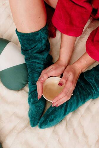 Gładkie skarpetki 553/554 Wellsoft De Lafense - zielony