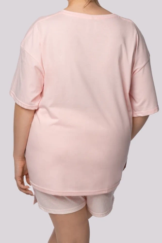 Piżama damska Joy shortsleeve Mona spring light pink 