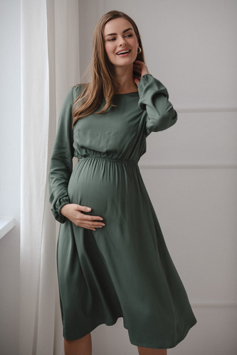 Sukienka ciążowa i do karmienia Lovely Dress Midi Milk&Love miętowy