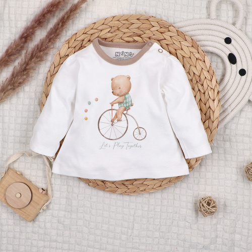 Nini Circus – bluzka niemowlęca z organicznej bawełny, antyalergiczna i ekologiczna