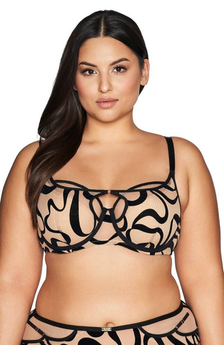 Biustonosz semi-soft półusztywniany 2124 Ava beige