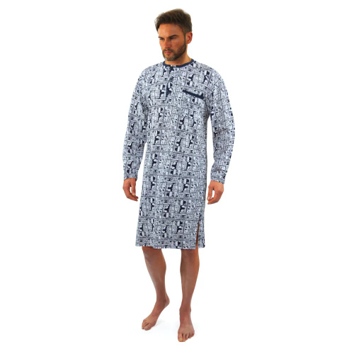 Koszula męska z szlafmycą 2024/02 Rodeo Sesto Senso