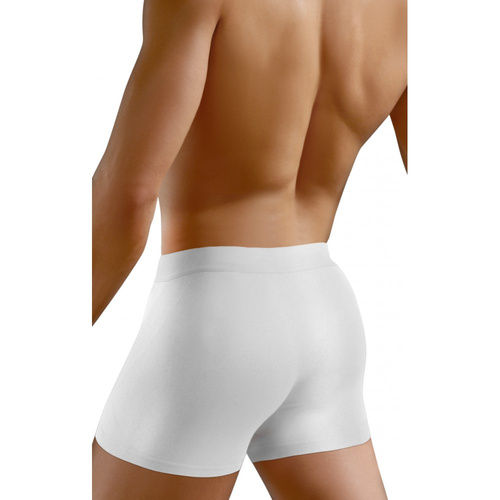 Bezszwowe bokserki męskie BM07 Solar Sesto Senso - biały