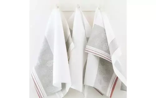 Komplet ścierek kuchennych 9113/2 w drewnianym pudełku Zwoltex biały