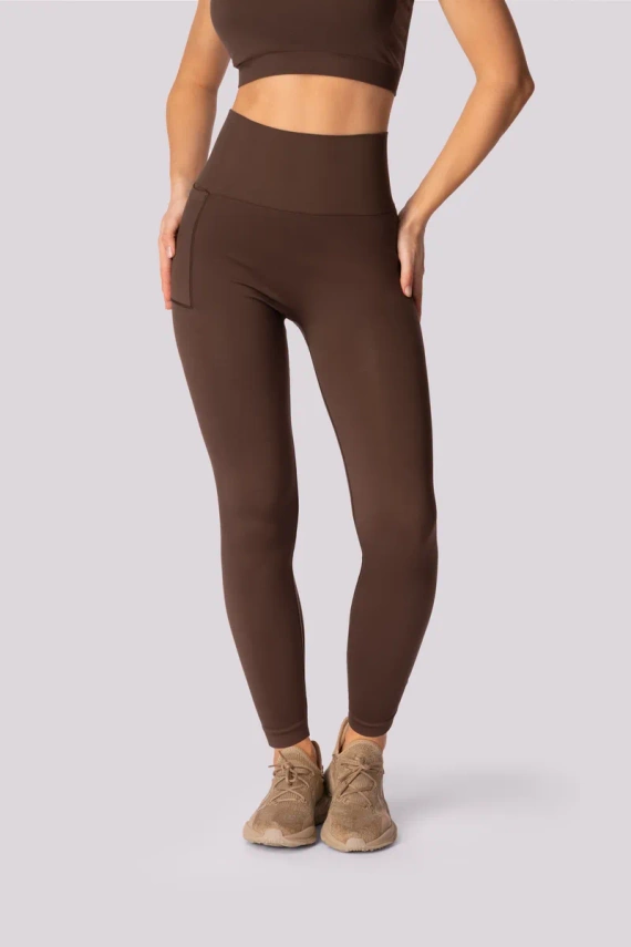 Legginsy damskie Base Mona caffe