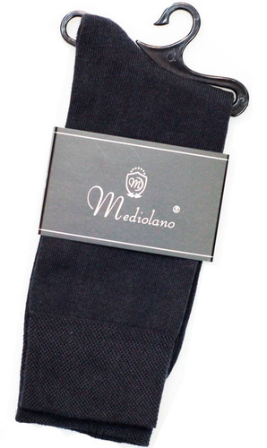 Skarpety męskie garniturowe Mediolano grafitowy