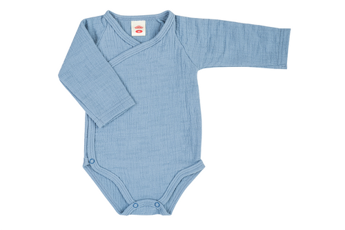 Body rozpinane muślinowe "Just Muslin Blue"  Makoma