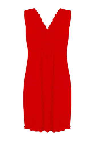 Zuza Koszulka nocna damska Dkaren - czerwony