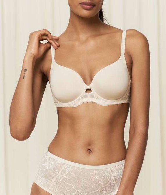 Biustonosz usztywniany Amourette Charm WHP01 Triumph- kremowy