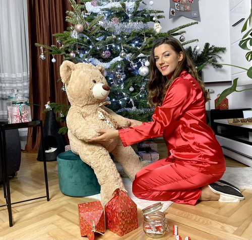 934 Classic Piżama damska Forex - czerwony