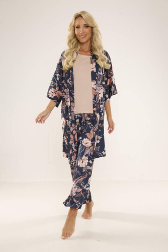 Piżama damska 722 Lurdes De Lafense - granat