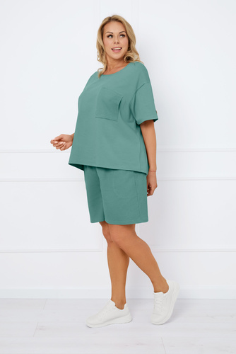 Komplet sportowy Bono Italian Fashion - szałwiowy 