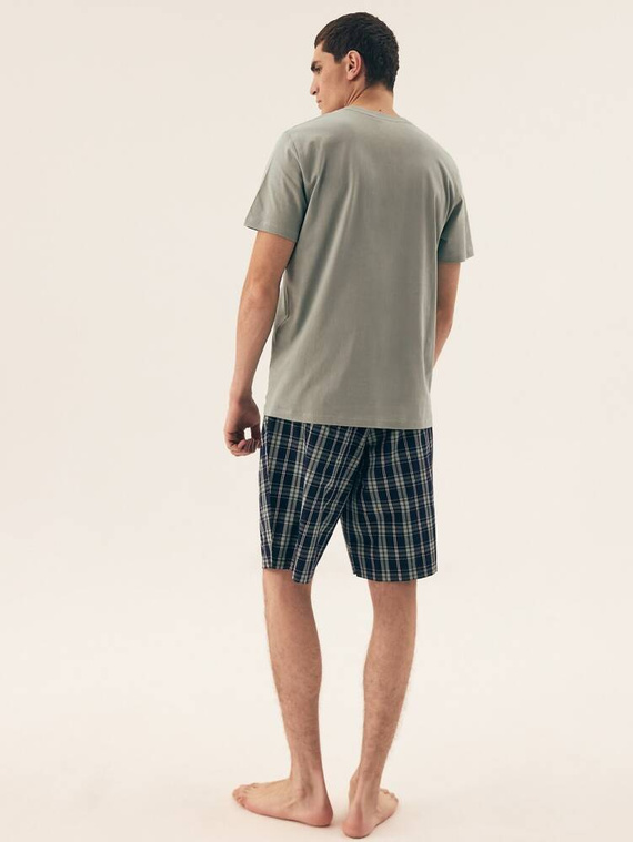 Piżama Męska 42617 Dexter Henderson -oliwkowy