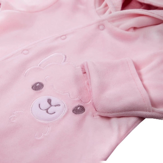 Pajac welurowy "Baby Love" Ewa Klucze - niebieski