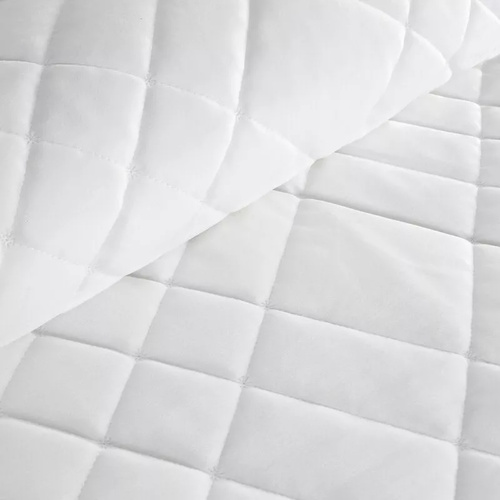 Eurofirany Ria 6 narzuta welurowa pikowana dekoracyjna biały