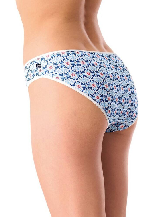 Figi damskie LPR 721 A'2 2-pak Key koralowy niebieski